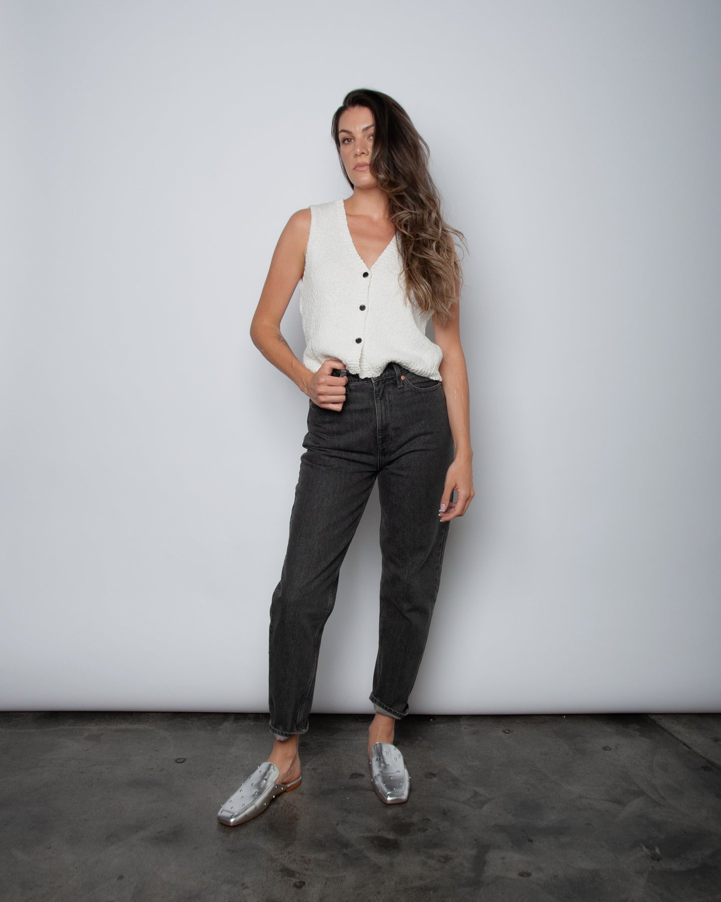 The Rhythm Mule - Metallic Silver with Silver